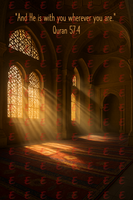 "And He is with you wherever you are." Quran 57:4