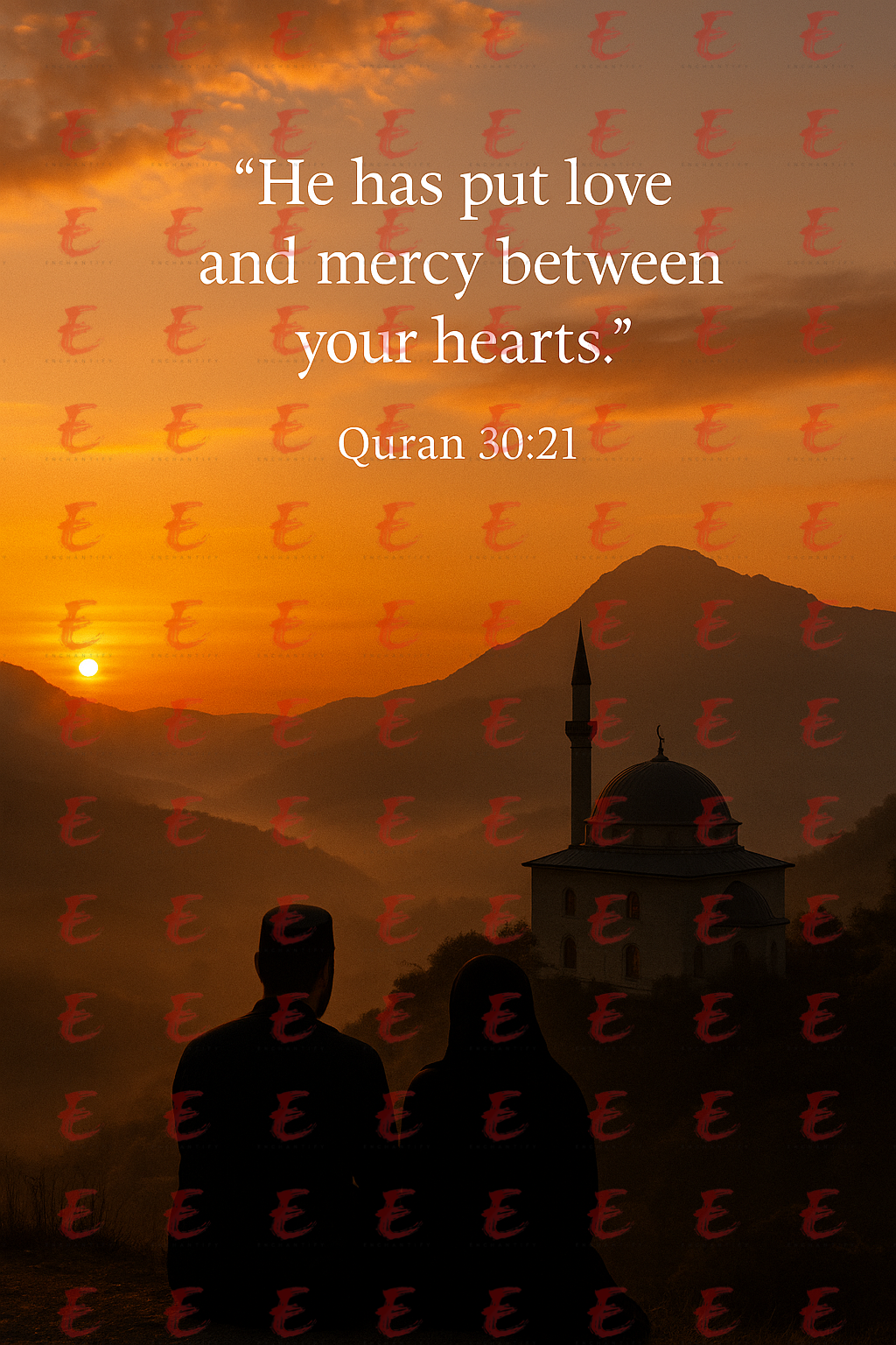 "He has put love and mercy between your heart." Quran 30:21