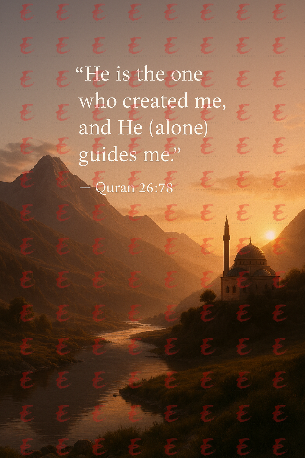 "He is the one who created me, and he (alone) guides me." Quran 26:78