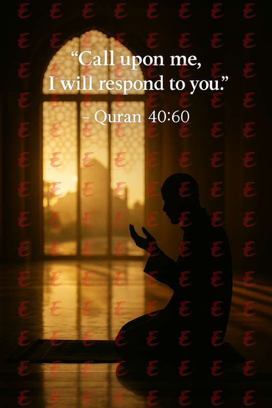 "Call upon me, I will respond to you." Quran 40:60