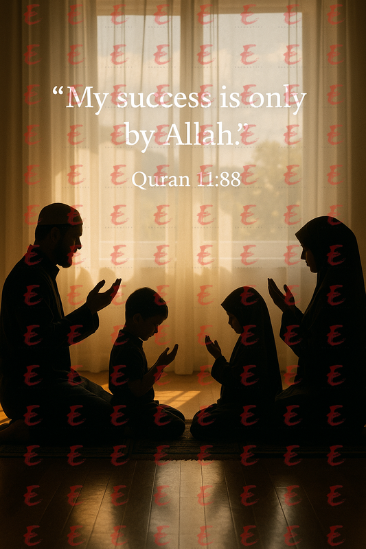 "My success is only by Allah." Quran 11:88