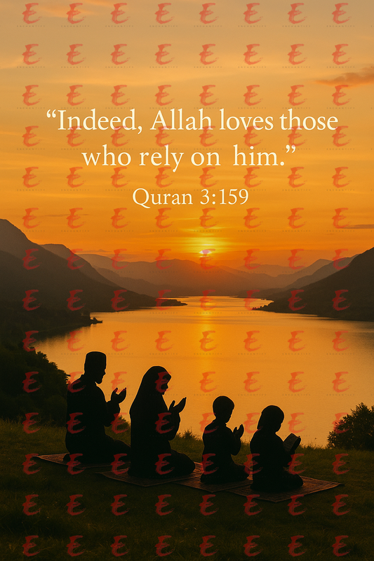 "Indeed, Allah loves those who rely on him." Quran 3:159