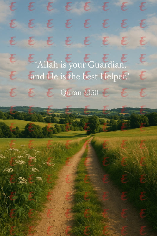 "Allah is your Guardian, and He is the best Helper." Quran 3:150