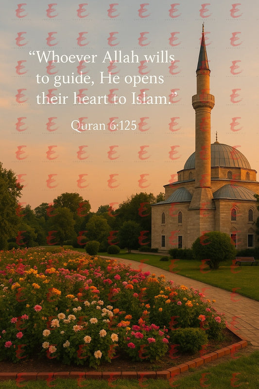 "Whoever Allah wills to guide, He opens their heart to Islam." Quran 6:125