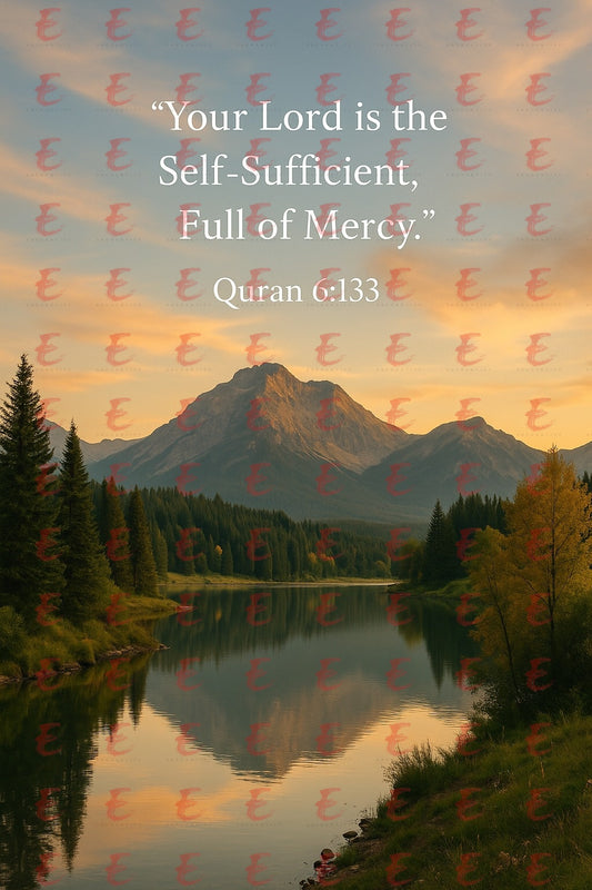 "Your Lord is the Self-Sufficient, Full of Mercy." Quran 6:133