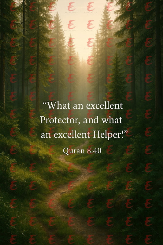 "What an excellent Protector, and what an excellent Helper!" Quran 8:40