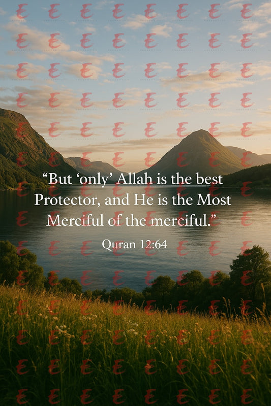 "But 'only' Allah is the best Protector, and He is the Most Merciful of the merciful." Quran 12:64