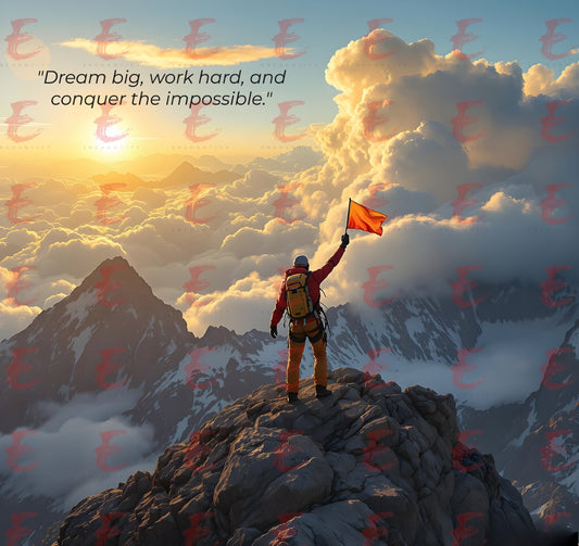 Dream big, work hard, and conquer the impossible