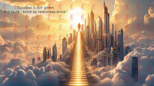 Success is not  given. It is built - brick by relentless brick.