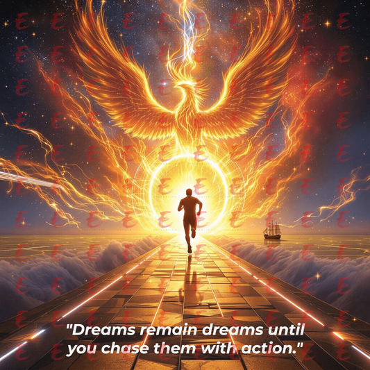 Dreams remain dreams until you chase them with action.