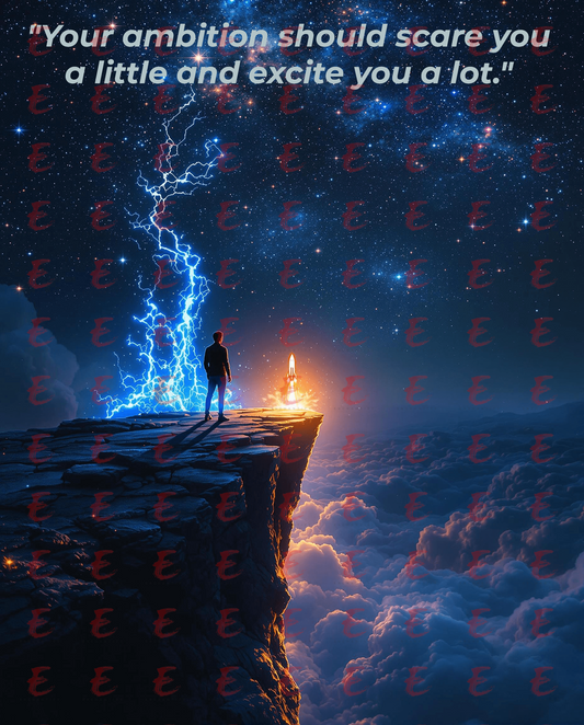 Your ambition should scare you a little and excite you a lot.