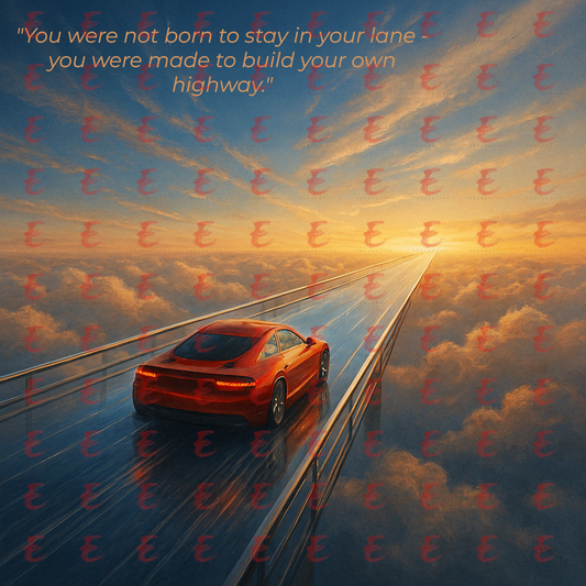 You were not born to stay in your lane - you were made to build your own highway.