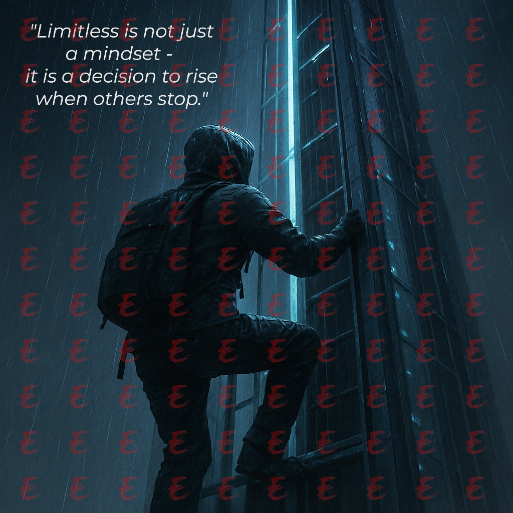 Limitless is not just a mindset - it is a decision to rise when others stop.
