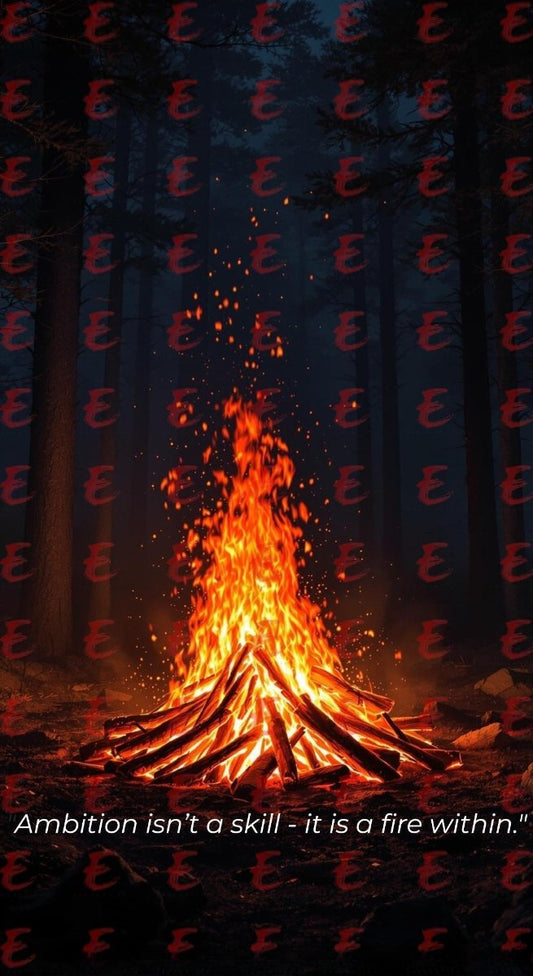 Ambition isn't a skill - it is a fire within