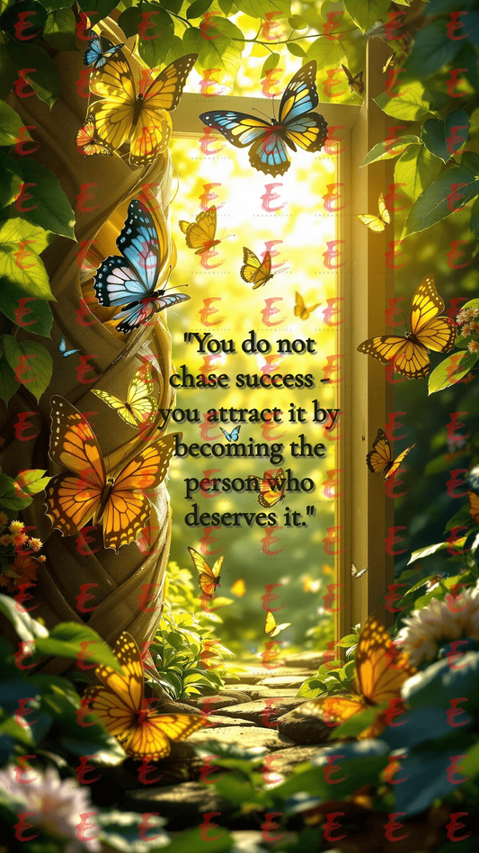 You do not chase success - you attract it by becoming the person who deserves it.