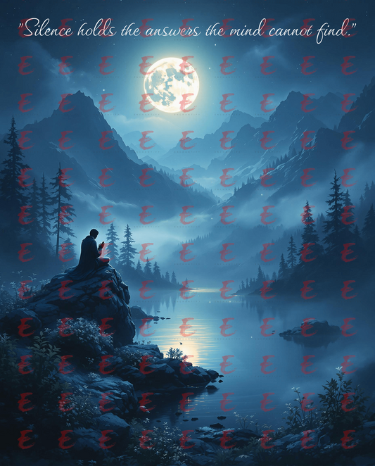 Silence holds the answers the mind cannot find.