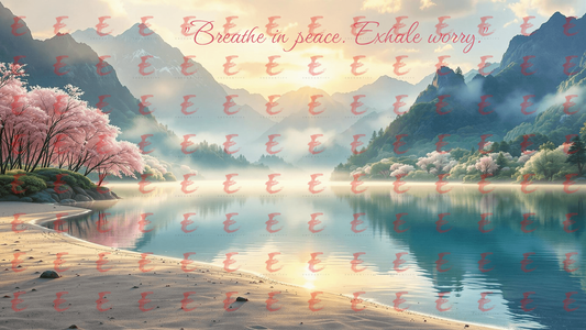Breathe in peace. Exhale worry.