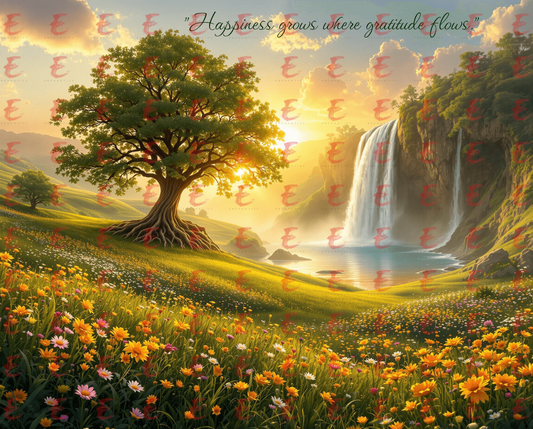 Happiness grows where gratitude flows.