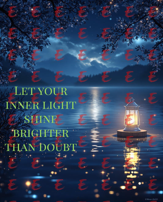 Let your inner light shine brighter than doubt