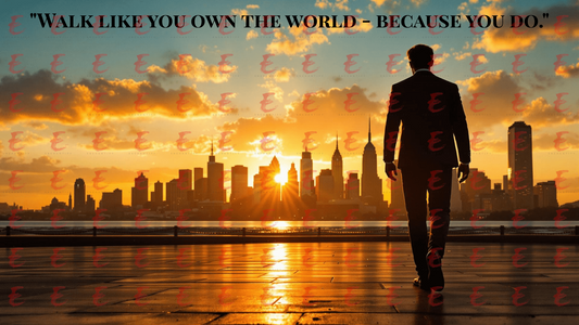 Walk like you own the world - because you do.