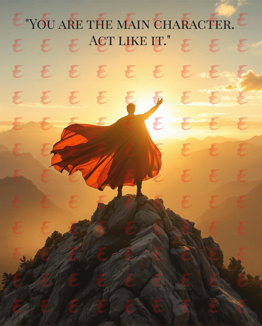 You are the main character. Act like it.