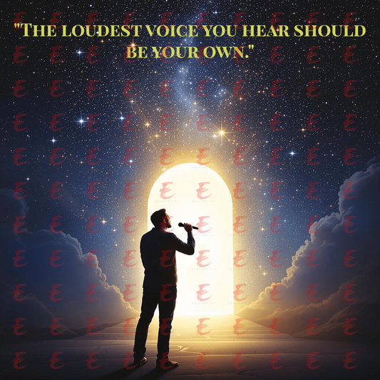 The loudest voice you hear should be your own.