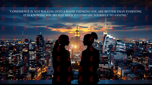 Confidence is not walking into a room thinking you are better than everyone. It is knowing you do not need to compare yourself to anyone.