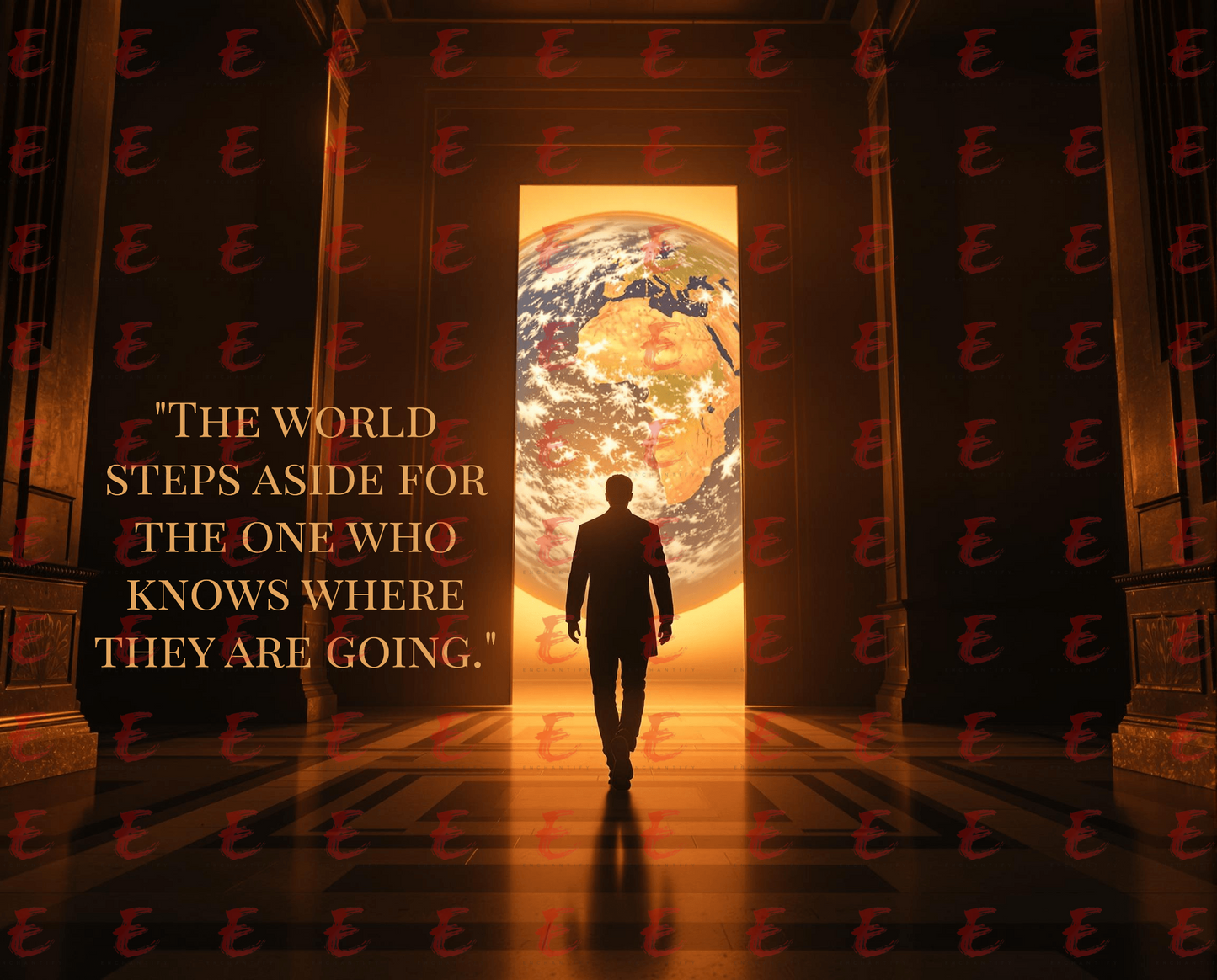 The world steps aside for the one who knows where they are going.
