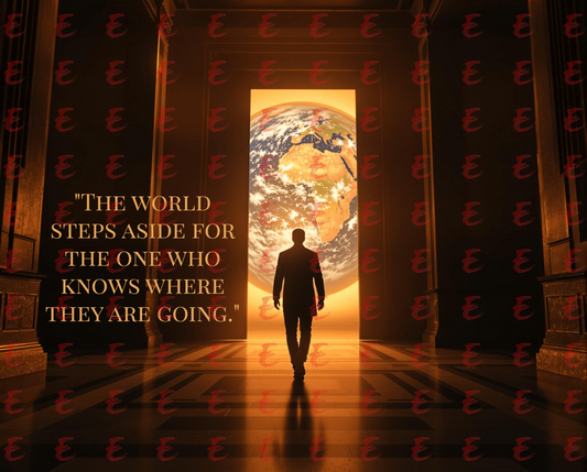The world steps aside for the one who knows where they are going.