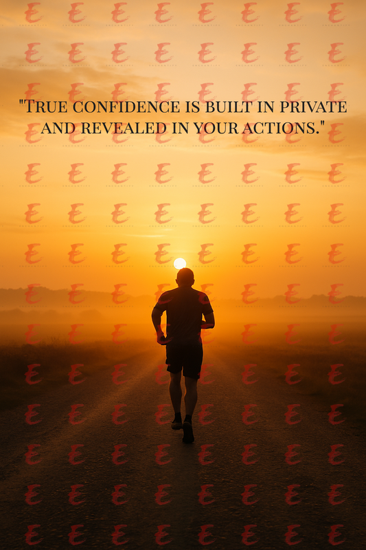 True confidence is built in private and revealed in your actions.