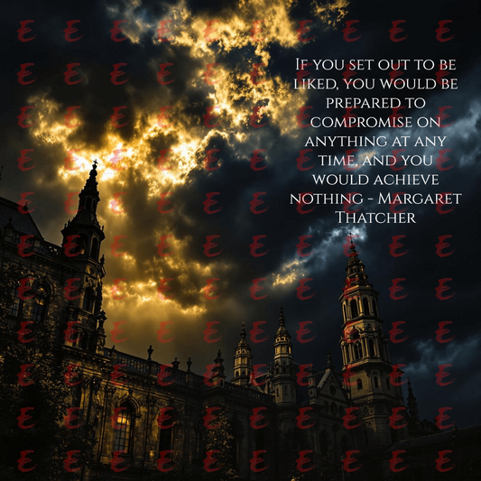 If you set out to be liked, you would be prepared to compromise on anything at any time, and you would achieve nothing - Margaret Thatcher