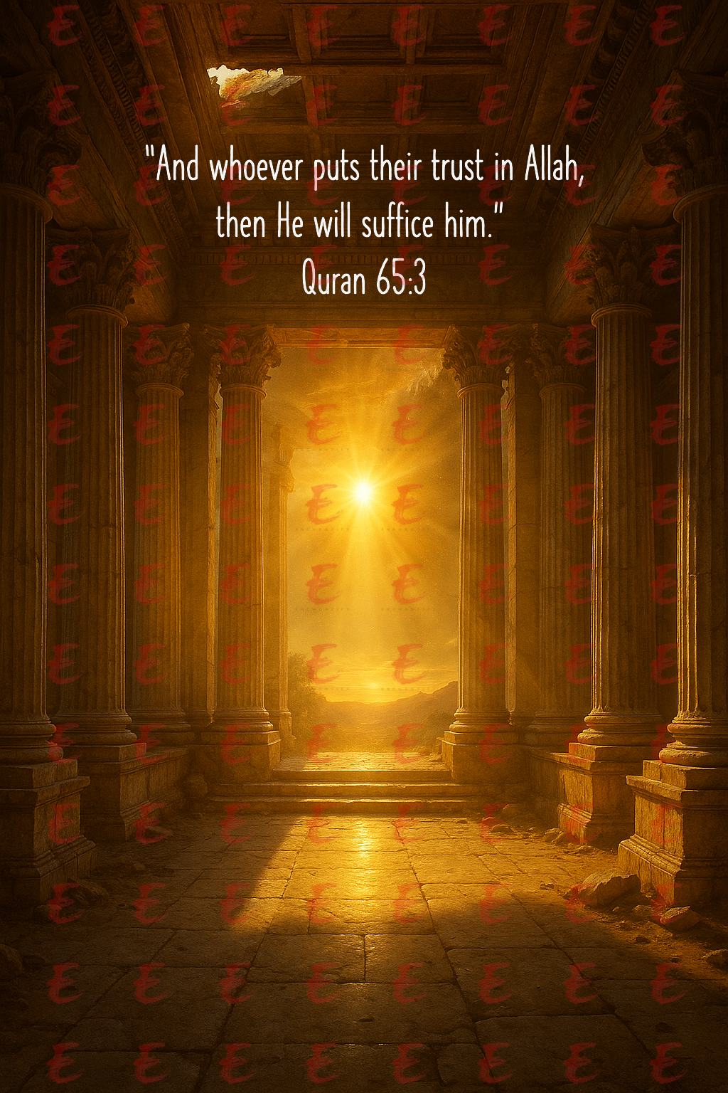 “And whoever puts their trust in Allah, then He will suffice him.” Quran 65:3