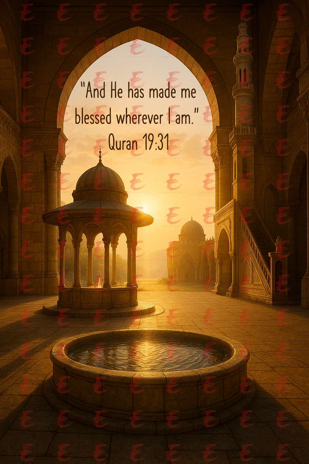 “And He has made me blessed wherever I am.” Quran 19:31