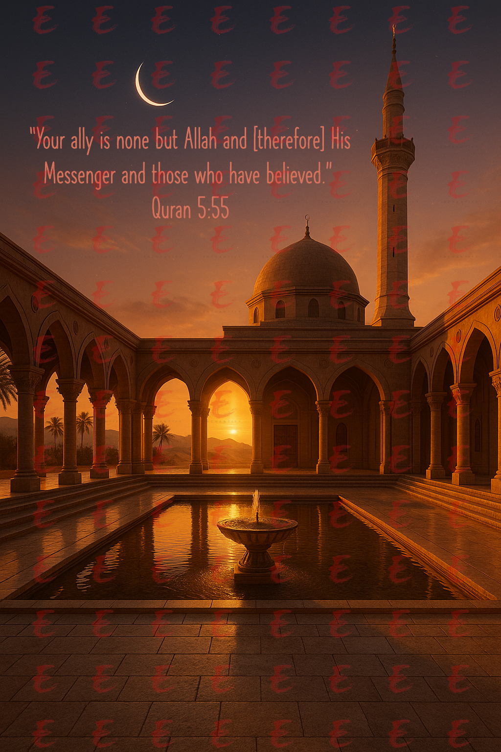 “Your ally is none but Allah and [therefore] His Messenger and those who have believed.” Quran 5:55