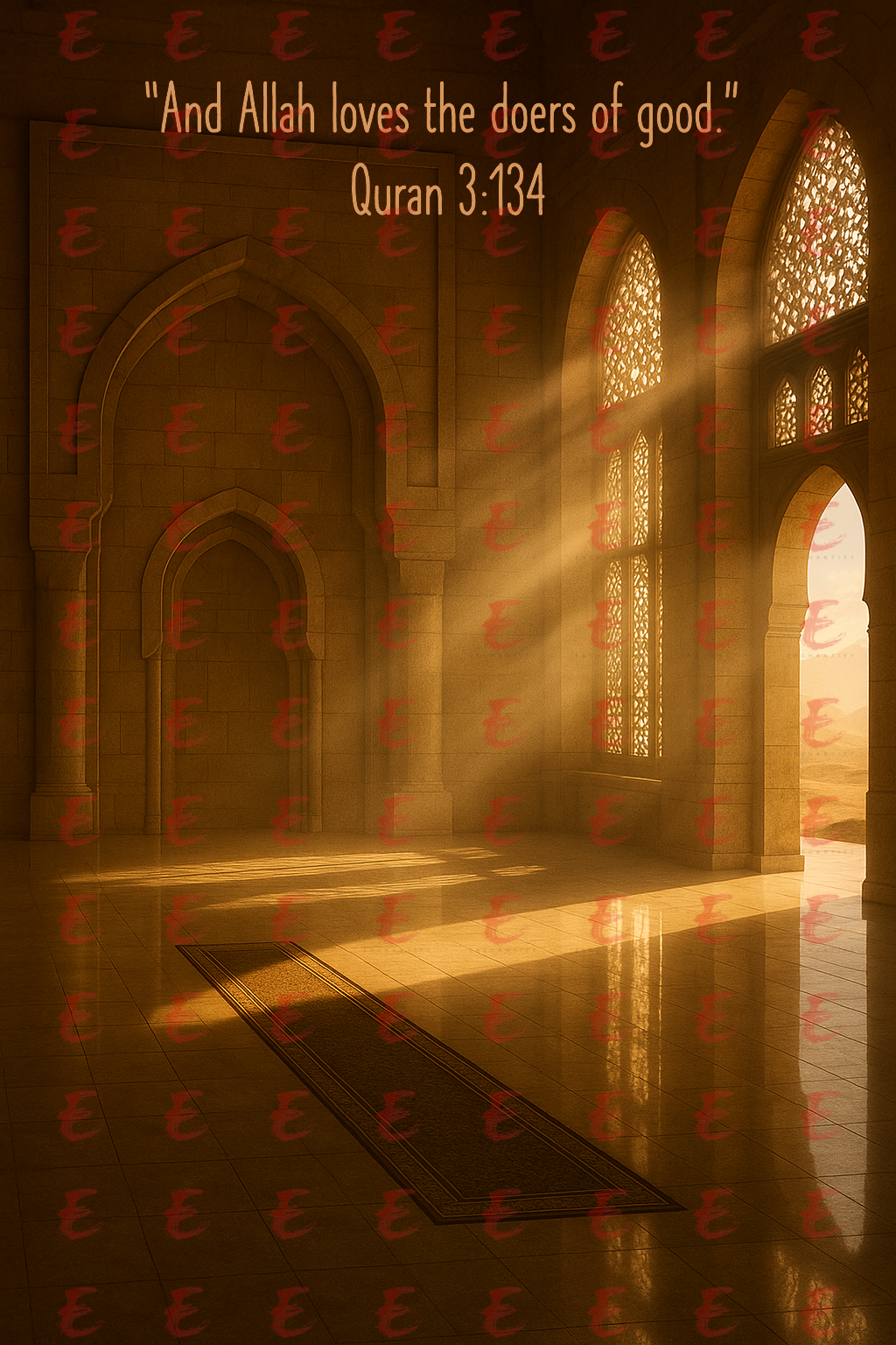 “And Allah loves the doers of good.” Quran 3:134