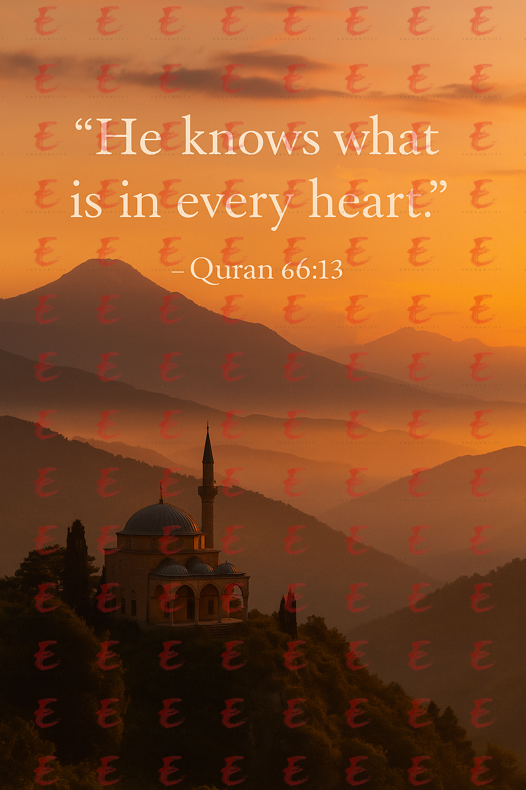“He knows what is in every heart." Quran 67:13