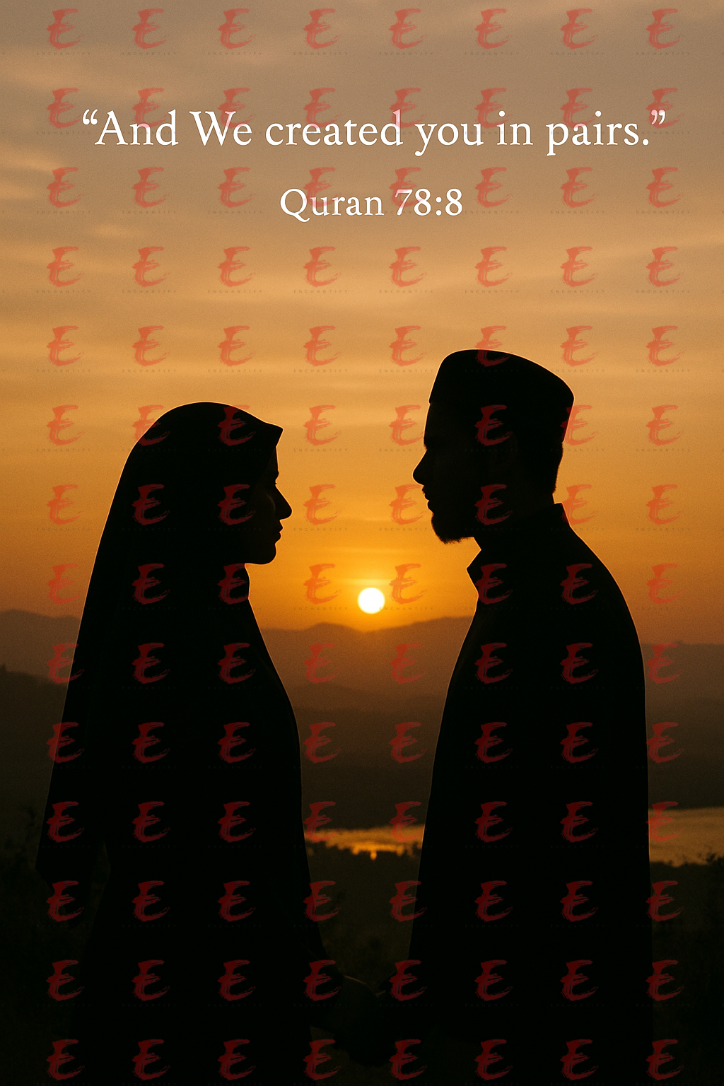 "And we created you in pairs." Quran 78:8