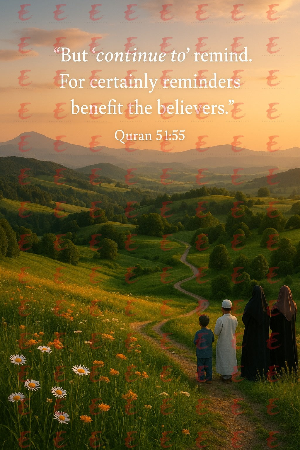 "But 'continue to' remind. For certainly reminders benefit the believers." Quran 51:55