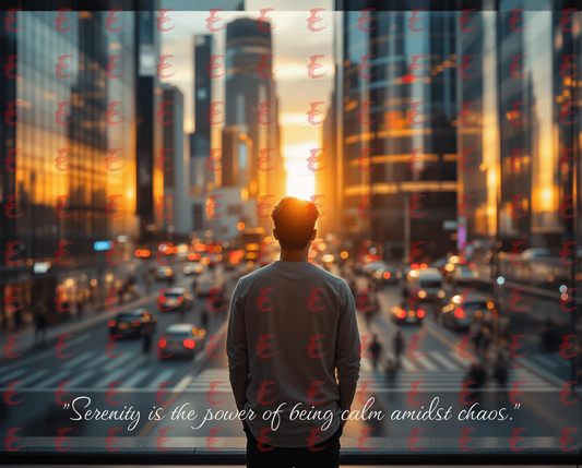 Serenity is the power of being calm amidst chaos.